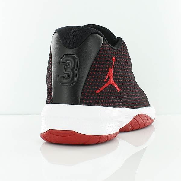 Red White and Black B Logo - JORDAN B. FLY BG BLACK/GYM RED-WHITE bei KICKZ.com