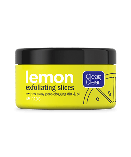 Clean and Clear Logo - CLEAN & CLEAR Lemon Exfoliating Slices, 45 Count. CLEAN & CLEAR®