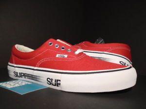 Black and Red Vans Logo - 2015 VANS ERA PRO SUPREME MOTION LOGO RED WHITE BLACK SK8-HI ...