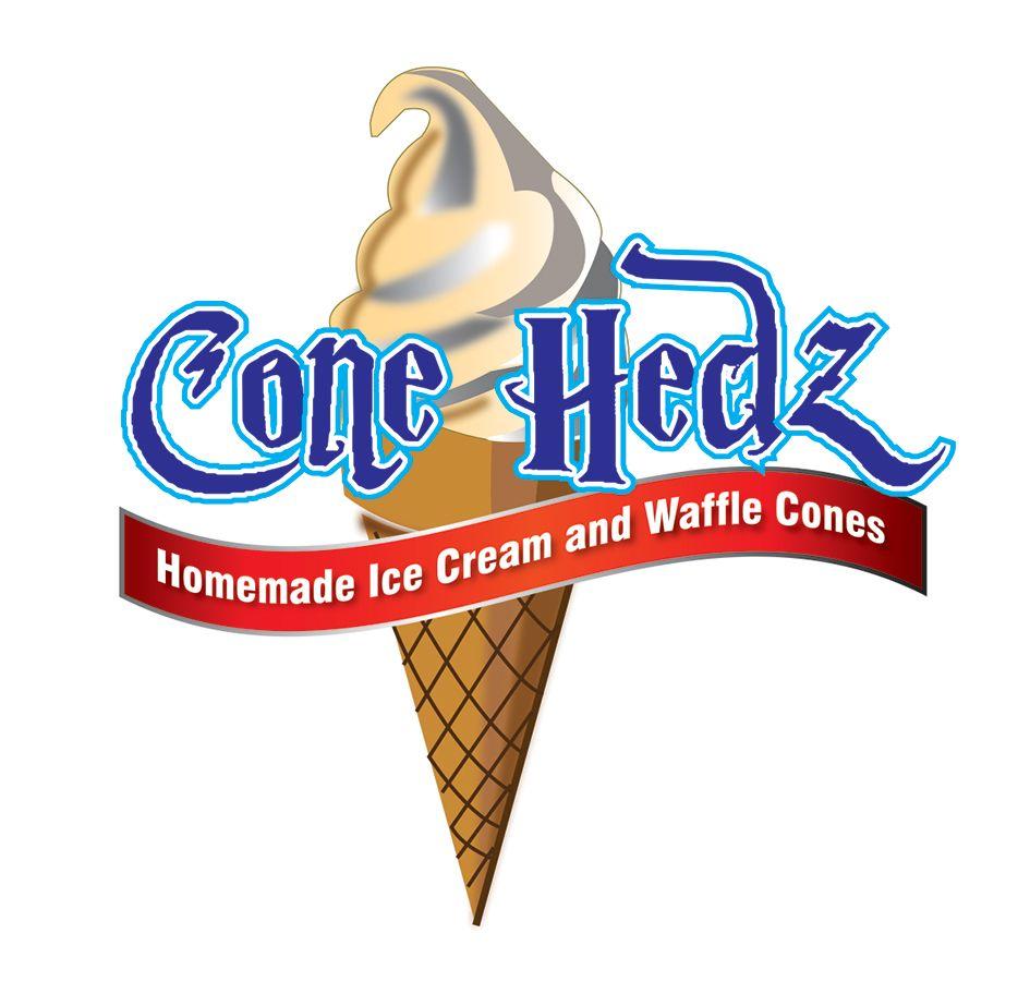 Waffle Cone Logo - Playful, Personable, Shop Logo Design for Cone Hedz (Homemade Ice ...