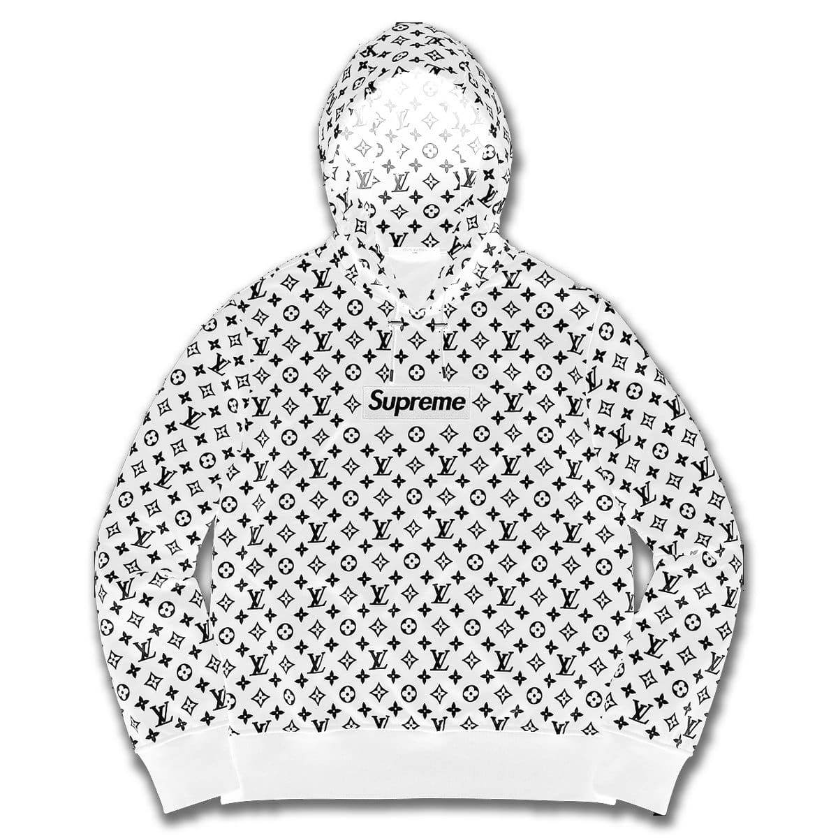 Supreme Louis Vuitton LV Box Logo Hoodie Hooded Sweatshirt Sz XL RARE  Authentic  eBay