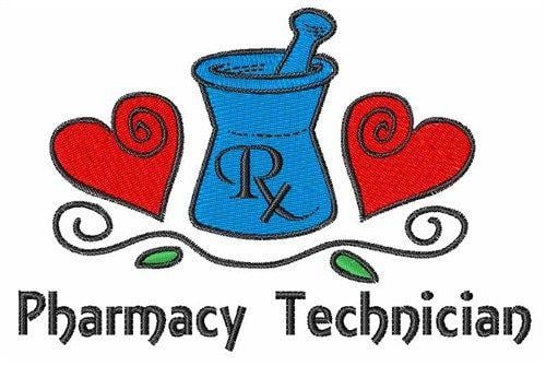 Pharmacy Technician Logo - Pharmacy Technician Embroidery Design | AnnTheGran