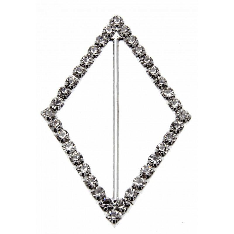 Silver Diamond Logo - Silver Diamond Bouquet Buckle - Corsage Creations