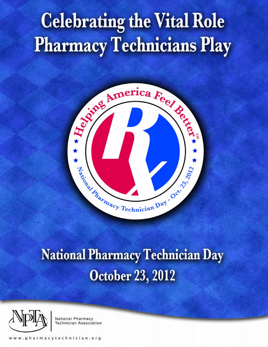 Pharmacy Technician Logo - National Pharmacy Technician Day 2012 - NPTA