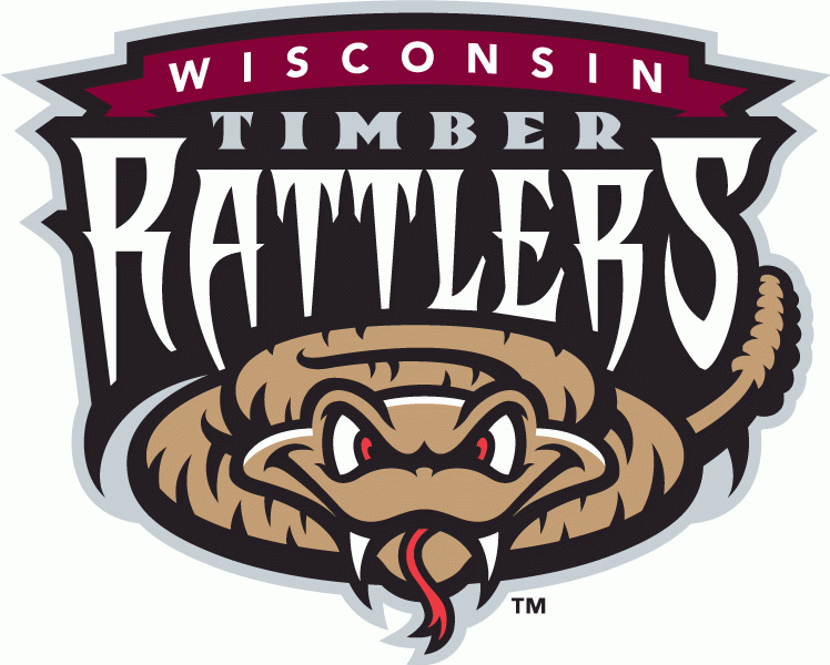 Snakes Baseball Logo - Wisconsin Timber Rattlers Primary Logo - Midwest League (MWL ...