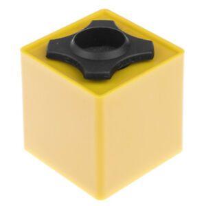 Yellow Square Logo - ABS Square Cube Interview KTV Mic Microphone Logo Flag Station Logo