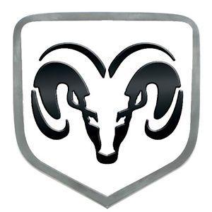 Dodge Ram Logo - Official License Dodge Ram Logo White Black Hitch Plug Cover ...