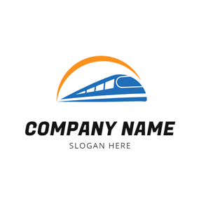 Yellow Blue Circle Company Logo - Free Railway Logo Designs | DesignEvo Logo Maker