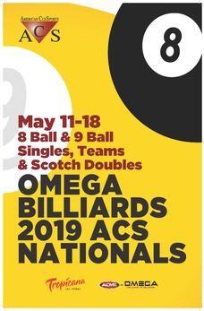 ACS Pool Logo - 2018 Omega Billiards ACS National Championships