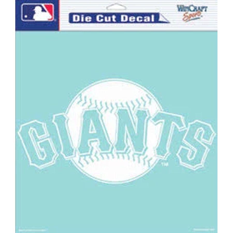 Giants Old Logo - San Francisco Giants Old Logo - 8x8 White Die Cut Decal at Sticker ...