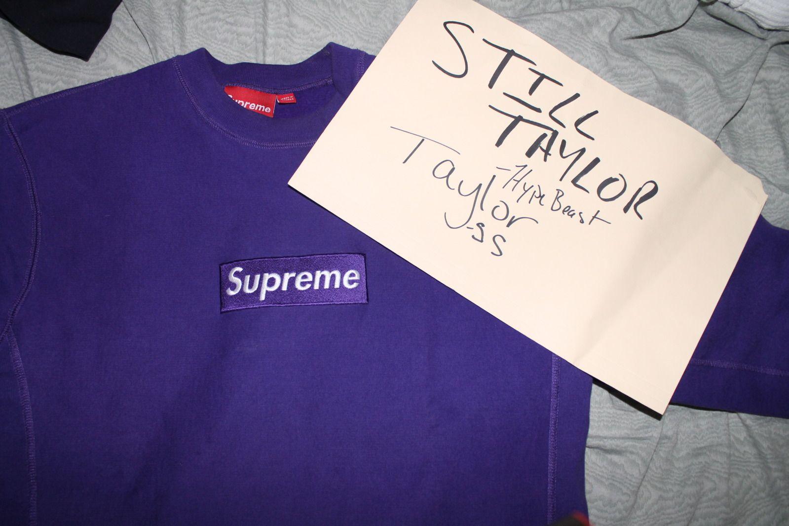 Purple Box Logo - supreme purple box logo hoodie