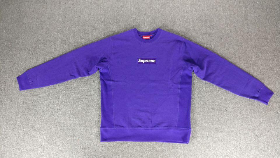 Purple Box Logo - QC can I get a QC on my purple box logo crewneck from TC?