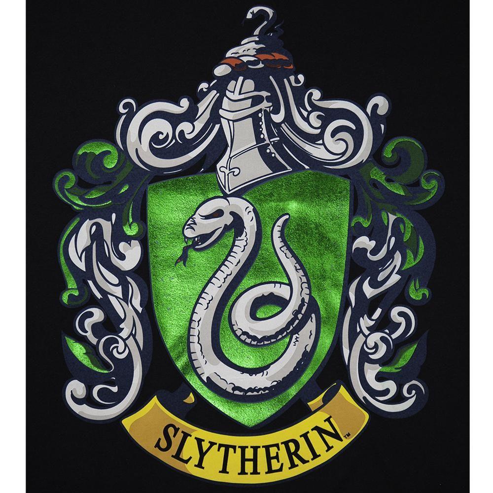 Harry Potter Slytherin Logo - Harry Potter Slytherin Crest Tee with Foil Printing – Harry Potter Shop