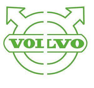 Lime Green Logo - VOLVO TRUCK HALF LOGO Side Window STICKERS Set LIME GREEN | eBay
