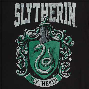 Harry Potter Slytherin Logo - Buy Official HARRY POTTER Black Slytherin Logo Tee Shirt