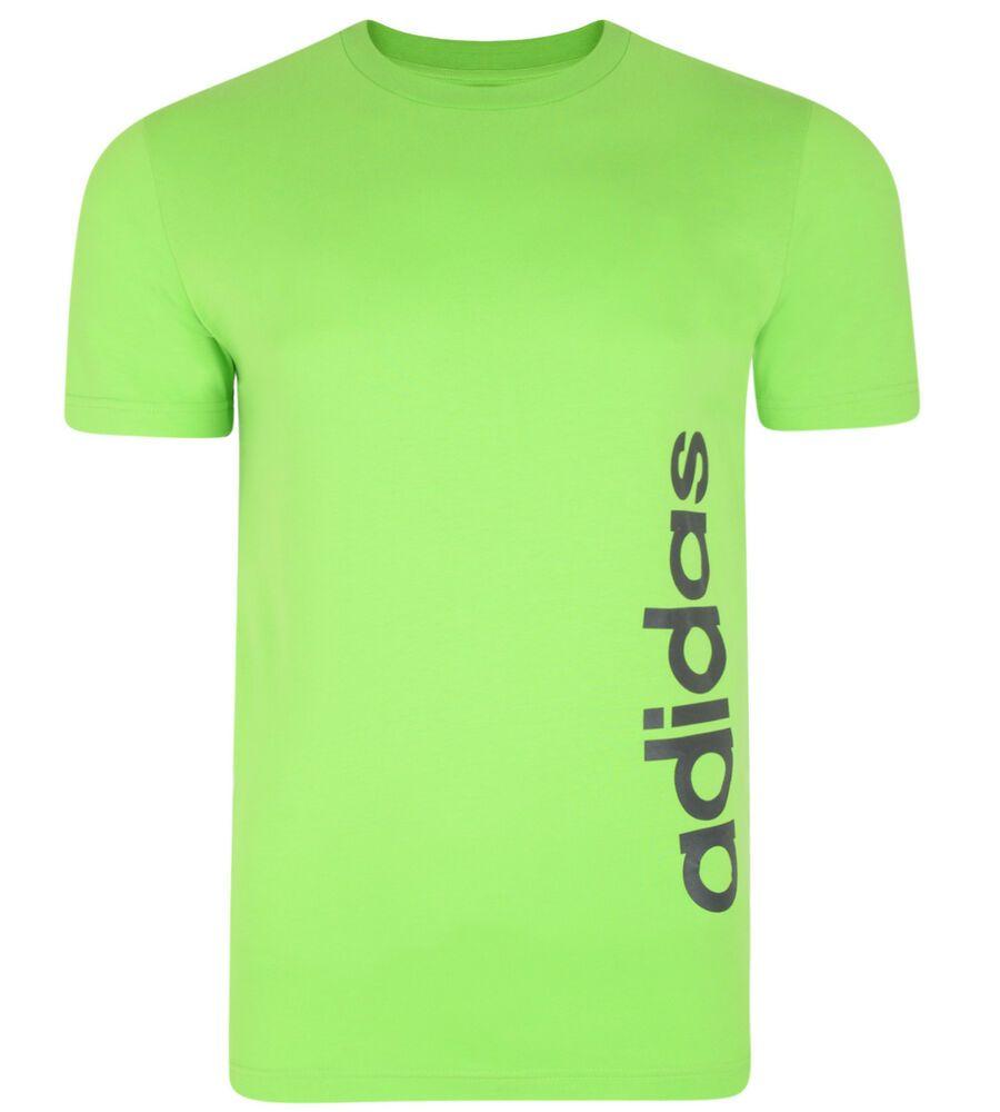 Lime Green Logo - New Adidas Essentials Logo T Shirt, Top