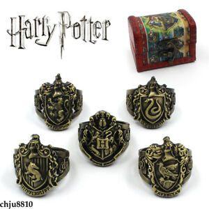 Harry Potter Slytherin Logo - Harry Potter Ring Gryffindor Hufflepuff Ravenclaw Slytherin logo ...