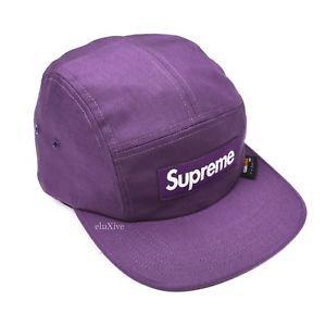 Purple Box Logo - NWT Supreme NY Purple Box Logo Waterproof Cordura Camp Cap Hat SS18 ...