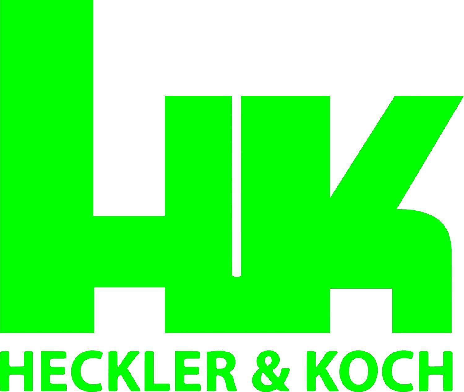 Lime Green Logo - Amazon.com: Heckler and Koch logo letters (Lime Green): Automotive