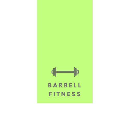Lime Green Logo - White and Lime Green Barbell Icon Fitness Logo - Templates by Canva