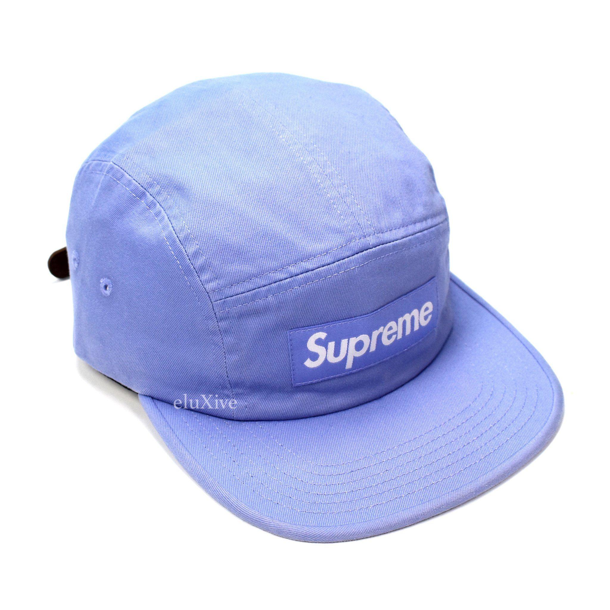 Purple Box Logo - Supreme Light Purple Washed Chino Box Logo Camp Cap Hat