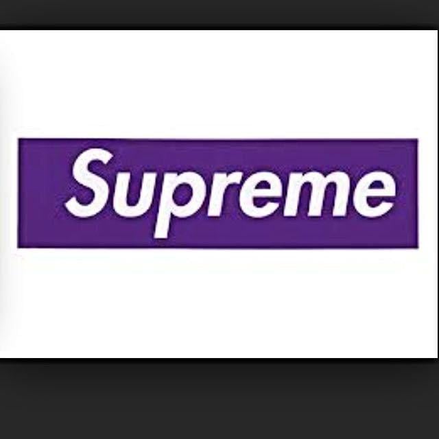 Purple Box Logo - Supreme Purple Box Logo Sticker, Men's Fashion on Carousell