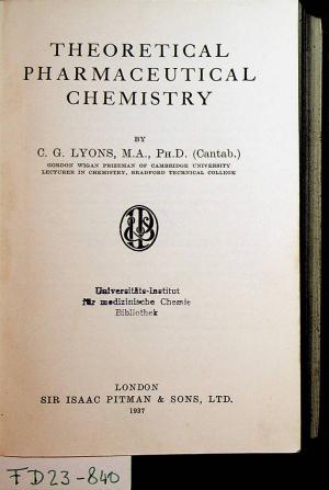 Lyons CG Logo - c g lyons - theoretical pharmaceutical chemistry - AbeBooks