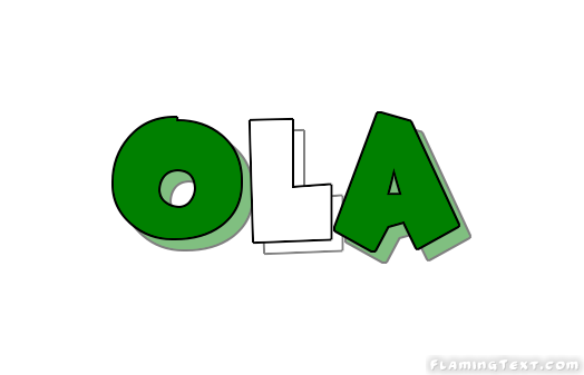 Ola Logo - Nigeria Logo | Free Logo Design Tool from Flaming Text