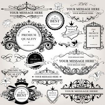Victorian Black and White Logo - Victorian Vectors, Photo and PSD files