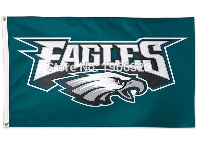 Eagles Team Logo - Football Philadelphia Eagles Team Logo Large Outdoor NFL 3ft x 5ft