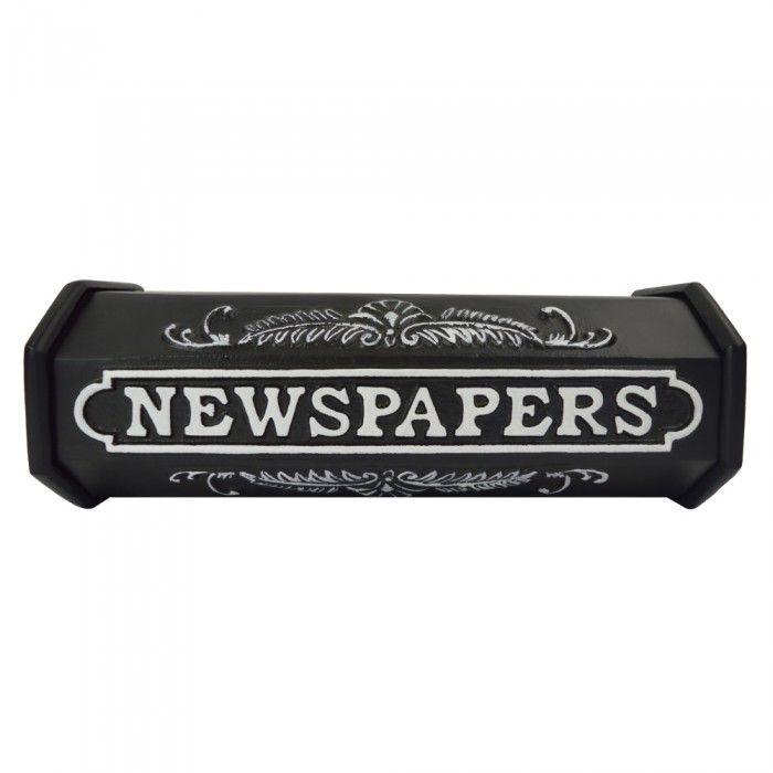 Victorian Black and White Logo - Times Past Black & White Victorian Newspaper Box