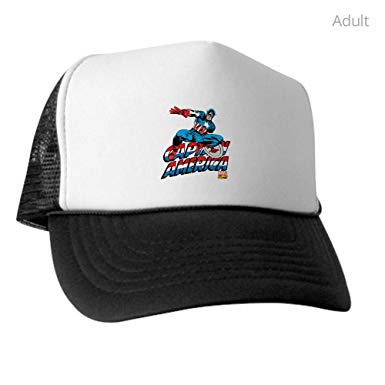Trucker America Logo - CafePress Captain America Logo Trucker Hat, Classic