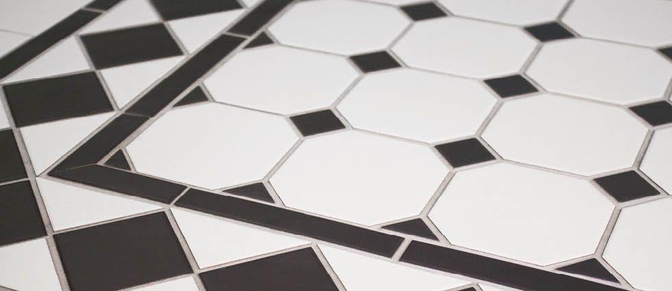 Victorian Black and White Logo - Victorian Traditional Porcelain Tiles Floor Tiles