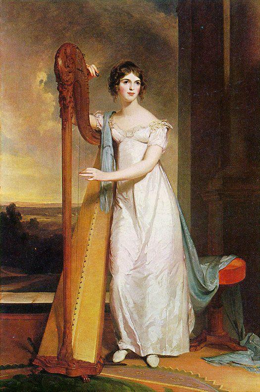 Lady as Harp Logo - 1818 Lady With Harp Eliza Ridgely