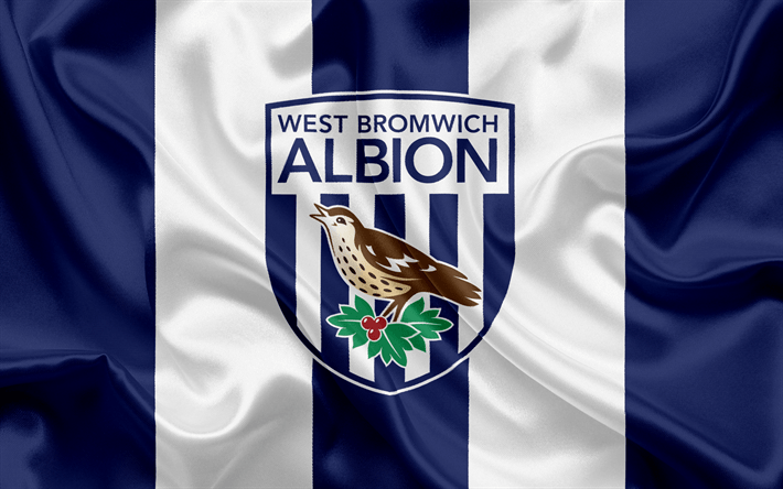 West Bromwich Albion Logo - Download wallpaper West Bromwich Albion, Football Club, Premier
