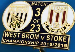 West Bromwich Albion Logo - WBA WEST BROMWICH ALBION v STOKE match badge