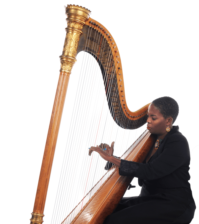 Lady as Harp Logo - Lady of Harp. International Performing Harpist