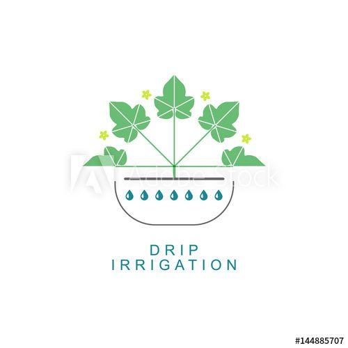 Drip Irrigation Logo - Drip irrigation system logo design template. - Buy this stock vector ...