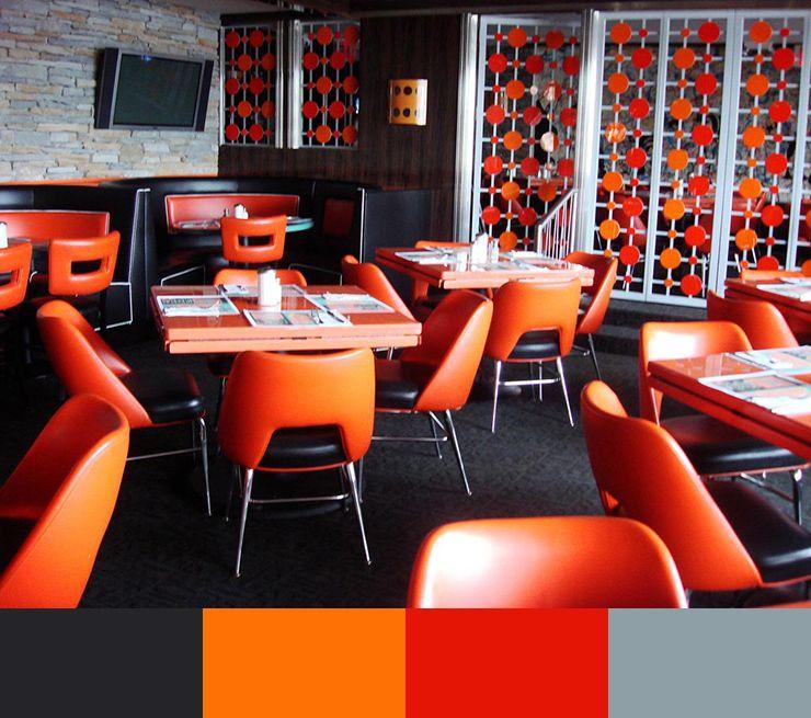 Red and Orange Restaurant Logo - Discover the 30 Best Restaurant Interior Design Colour Schemes ...