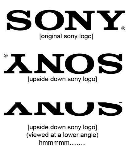 Upside Down Y Logo - sony