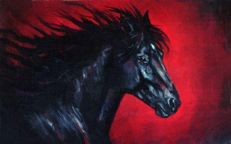 Red Black Horse Logo - BlackHorse - Horses & Animals Background Wallpapers on Desktop Nexus ...