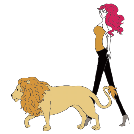 6 Legged Black Lion Logo - Lion Dream Dictionary: Interpret Now!