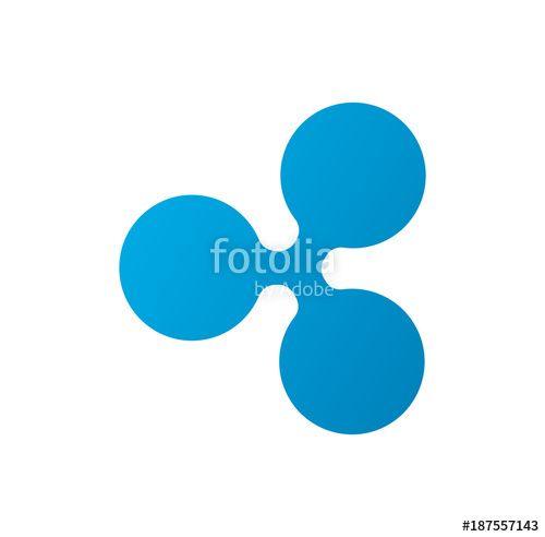 Ripple Coin Logo - Ripple (XRP) logo icon. Cryptocurrency / Altcoin. Stock image