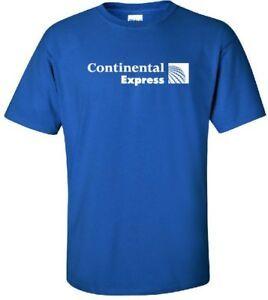 Continental Express Logo - Continental Express Retro Logo US Airline T-Shirt | eBay