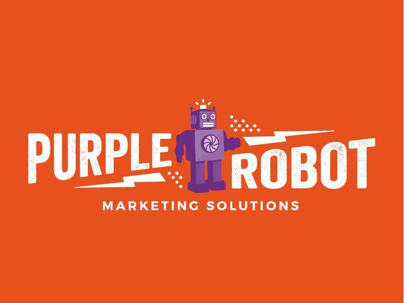 Cool Robot Logo - Purple Robot Logo Design by Root Studio | Dribbble | Dribbble