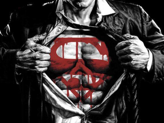 Bleeding Superman Logo - superman bleeding