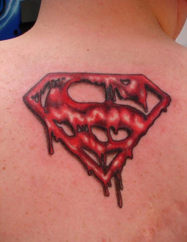 Bleeding Superman Logo - Cool Superman Tattoos