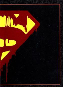 Bleeding Superman Logo - 1992 SkyBox Doomsday - The Death of Superman - Bleeding 