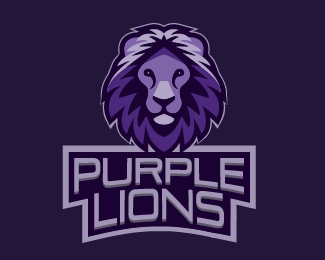 Purple Lion Logo - Logo Design Lions. Design. Logo design, Logos, Gear logo