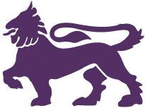 Purple Lion Logo - Colours Crest and the Lion